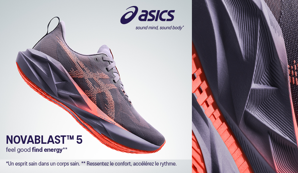 DÉCOUVREZ LA NOVABLAST™ 5 D'ASICS : PERFORMANCE, CONFORT ET DYNAMISME