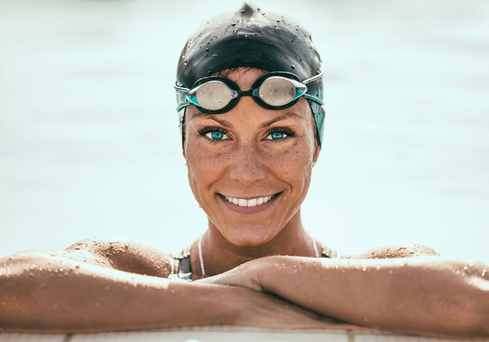 Lunettes femme natation